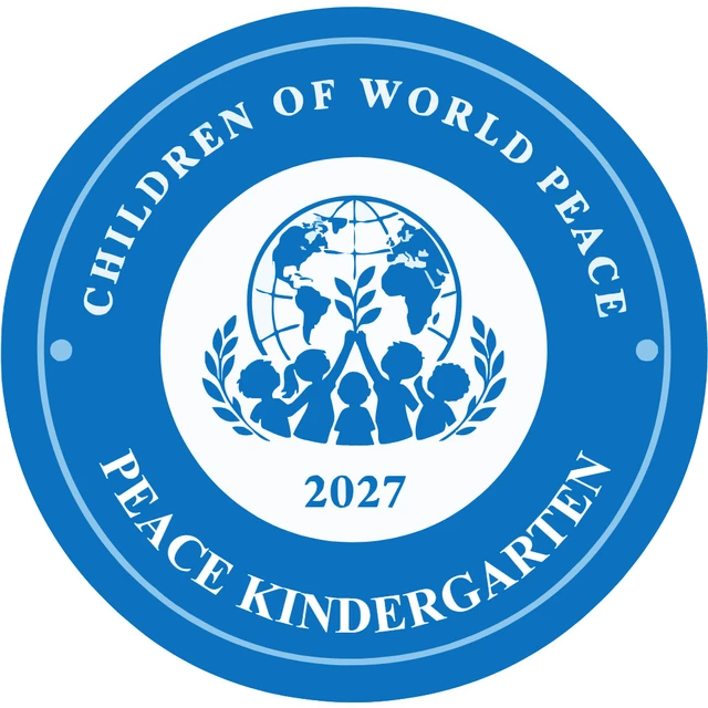O emblema Peace Kindergarten 2027